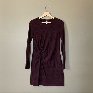 Long Sleeve Dress in Deep Purple